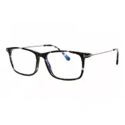 TOM FORD FT5758-B 055 Dark Teal Havana/Dark Ruthenium/Blue-Light Block Lens 5...