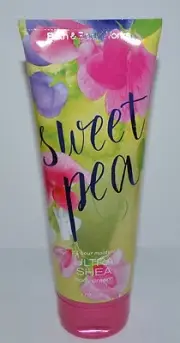 BATH & BODY WORKS SWEET PEA ULTRA SHEA CREAM HAND LOTION 8OZ LARGE PEAR FREESIA