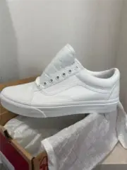 Vans Women's 9.5 Old Skool True White Canvas Shoes Sneakers NIB