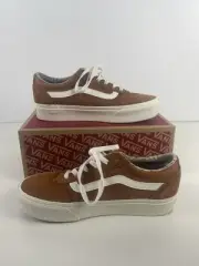 Vans Ward Platform Plaid Glazed Ginger New Women’s Size 9.5 VN000D2RN1Z