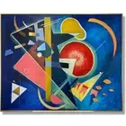 Abstract Colorful Shapes Expressionist Art Kandinsky Style Figurative Art 48x60"