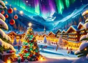 QPuzzles 500XL Piece Jigsaw Puzzle - Christmas In The Alps