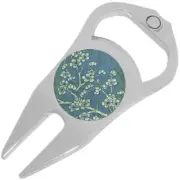 Blossoms Tree Flowers Golf Ball Marker Divot Repair Tool Bottle Opener