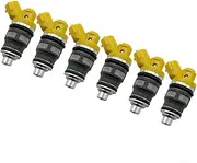 6PCS Fuel Injector 23250-46020 2325046020 Compatible for Toyota Chaser Cresta Compatible for Supra SOARER 1JZ-GTE 380cc