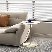 Round Bar Table, Side Table Modern Sofa Table Snack Table Tea Table for Home, Office, Dining Room and Kitchen, Circular Cocktail Table Counter Bistro Pub Table(48x62cm)