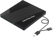 7 in 1 USB 3.0 Type C External CD DVD RW Optical Drive Portable DVD Player Burner Reader USB Hub for PC Laptop