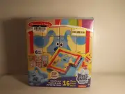 Melissa & Doug Blue's Clues & You! Wooden Cube Puzzle 16 Pieces Ages 3+ NEW-FS