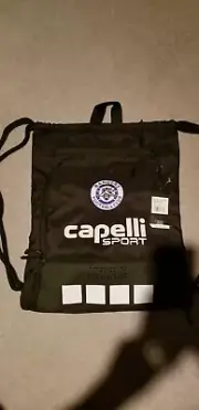 Capelli Sport Soccer Large Black Sack Pack and Lanyard Brand New with Tags