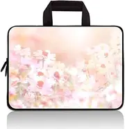[HEABPY] Universal 7-9 Inch Kids Tablet Sleeve, Portable Neoprene Carrying Case Bag Fits 7" 8" 8.5" 8.9" 9" Apple iPad Mini, Samsung Galaxy Tab, Google, HP, Acer, ASUS (Colorful Flowers)