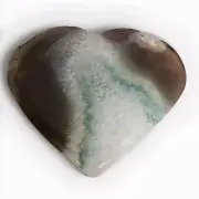 Large Polished Druzy Agate Geode Heart 3.75" - USA