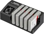 MAIWO 5 Bay External Hard Drive Docking Station Duplicator for 2.5 3.5 inch SATA SSD/HDD, Up to 5Gbps, 90TB Capacity, USB 3.0 to SATA Adapter Enclosure