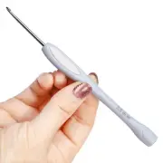 2.5mm Crochet Hook, Ergonomic Stainless Steel Small Inline Pointy Crochet Hoo...