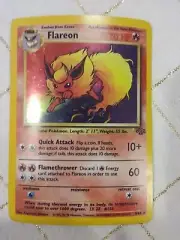 1999 Pokemon Flareon Jungle Set Ultra Rare Holo Foil 3/64