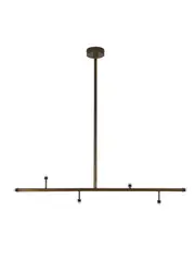 Orray 6 Light LED Colour-Shifting Linear Pendant Frame Only in Bronze