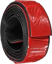 sourcing map Adhesive Rubber Strips, 25mm(W) x1.5mm(T) x1m(L) Solid Neoprene Rubber Sheet Rolls with Adhesive Backing for DIY Gaskets Seals Pads Crafts