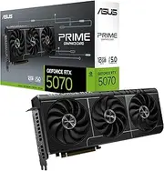 ASUS Prime GeForce RTX 5070 12GB GDDR7 Gaming Graphics Card (NVIDIA Blackwell Architecture and DLSS 4, 2.5 Slot Design, SSF, PCIe 5.0, 3X DisplayPort 2.1b, 1x HDMI 2.1b, PRIME-RTX5070-12G)