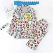 Iris Apfel More Is More Less Is A Bore Satin Pajamas Set