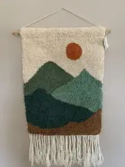 New Mountain And Sun Wall Decor