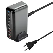 [GaN Tech]Bakeey YMX-908-600W 600W 8-Port USB PD Charger 5USB-C+3USB-A QC PD Fast Charging Desktop Charging Station EU P