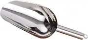 Portable Stainless Steel Ice Scoop Multi Functional Kitchen Grain Shovel for Ice Flour Nuts More Ergonomic Design for Comfortable Grip Dishwasher Safe for Home Restaurant Use