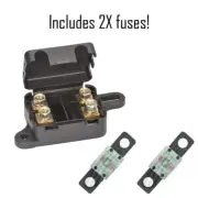 Narva Twin Midi Fuse Holder suits - Dual Battery Installation inc x2 30Amp fuses