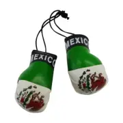 Mini Boxing Gloves Olympics Soccer Car Mirror Hanging Décor Mexico