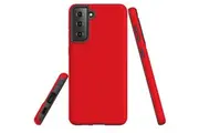 For Samsung Galaxy S21 Case, Tough Protective Back Cover, Red