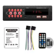 Single Din Car Radio MP3 Audio Player Bluetooth FM AUX Input In Dash Head Unit (for: Fiat)