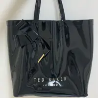 在飛比找PopChill優惠-[二手] Ted Baker 漆皮托特包 大型蝴蝶結 防水