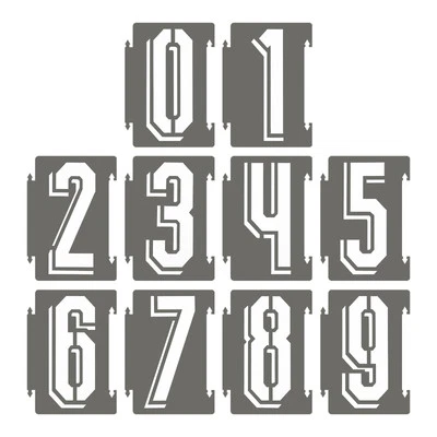 11 Inch Large Plastic Number Stencils, 20 Pcs, Wood, Store