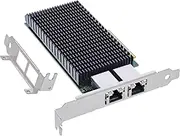 InLine® Dual 10-Gigabit Network Card, 2X RJ45 10Gb/s, PCIe x8, 10 GBASE-T Ethernet LAN Controller, from Win 7, Server 2008, Linux 2.6, incl. Low Profile Slot Bracket, 51128A