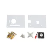 Arcylic Case Shell & Cooling Fan & Screws Set For Raspberry Pi 3/2 Model B/B+ E