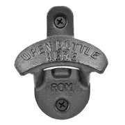 Bartender Wall Mounted Cast Iron Beer/Cap/Bottle Open Opener Barware w/ Screws