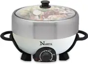 MuitiFunctional Hot Pot Cooker With Non Stick Grill Pan,Shabu Shabu Hot Pot 402W
