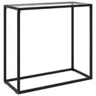 Sturdy Glass Side Table Console Steel Frame Modern Style Living Room Furniture