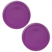 Pyrex 7402-PC Thistle Purple Round Plastic Food Storage Replacement Lid Cover (