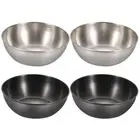 4 Pcs Widely- Condiment Dish Dipping Sauce Dish Round Seasoning Dishes Dinging