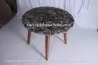 Black Geode Agate Coffee Table Top, Agate Sofa Table Top, Home Decor Top 18"x18"