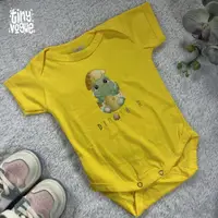 在飛比找蝦皮購物優惠-Tiny Vogue 嬰兒緊身衣褲 Baby Dino 黃色