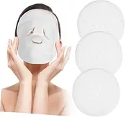 HONMEET 3 Pcs Warm Compress Face Towel Masks for Comfortable Eye and Nose Openings Easy to Clean Multi Functional Facial Towels for Spa and Beauty Treatments