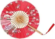 Japanese Folding Fan Adornment Fan Retro Hand Fan Bamboo Material Room Decor Lightweight