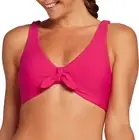 NWT CALIA Women's Tie Front Bikini Top Swimsuit Size XS Fly Raspberry $45 3D128