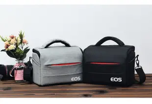 黑色包+肩帶+防雨罩←規格單眼相機包 適用Canon佳能 EOS R 1300D 760D 77D 70D 60D 6D