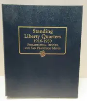 2 Page Whitman Classic Coin Album #9121 Standing Liberty Quarters 1916-1930