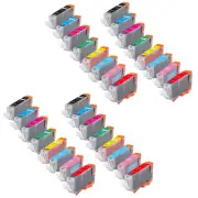 32 PK Quality Ink Set with Red Green for Canon CLI-8 Pro9000 Mark II