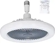 ANKROYU Ceiling Fan Light, ABS Modern Ceiling Fan, Adjustable Home Ceiling Fan Lamp with E27 Lamp Base, Ceiling Light for Home Room Decoration