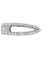 Marc Jacobs Crystal-embellished Silver-tone Hair Clip ONE SIZE