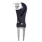 3 Three Putt King Novelty Gift Golf Ball Marker +Switchblade Divot Tool