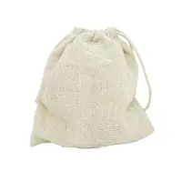 在飛比找樂天市場購物網優惠-棉麻束口袋-14x11.5cm 麻布袋 咖啡豆袋 禮品袋 端