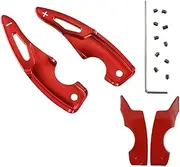 QASULER for Subaru, BRZ S ZC6 ZD8 TS Limited Type-RS, for Toyota, 86 GTS GR Sport 2017+ Car Steering Wheel Shifter Paddle Extender Stickers Car Paddle Shifter(RED)